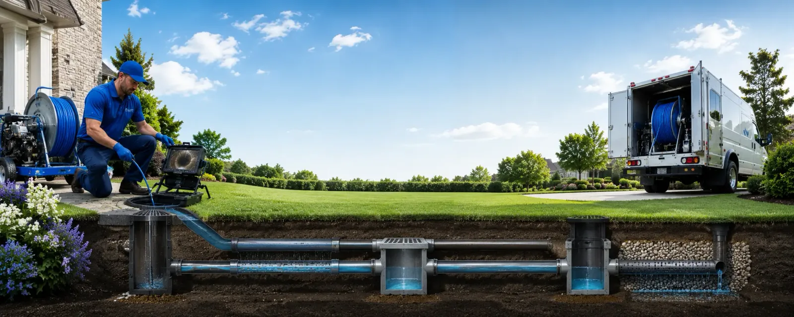 Outdoor drain cleaning information for Oberon, ND